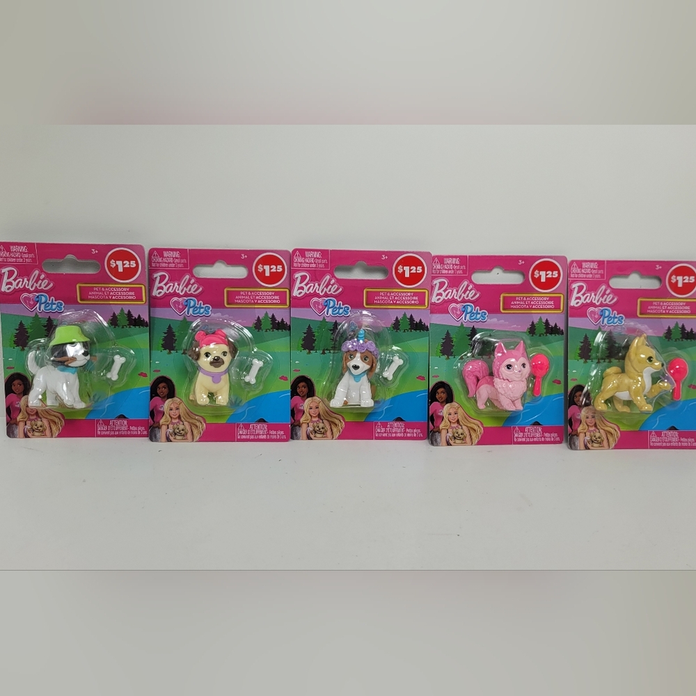 Barbie Pets Collection - all 5 Assorted Colors